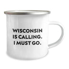 Wisconsin Love Gifts from Friends and Family - Funny Camping Mug for Valentine's