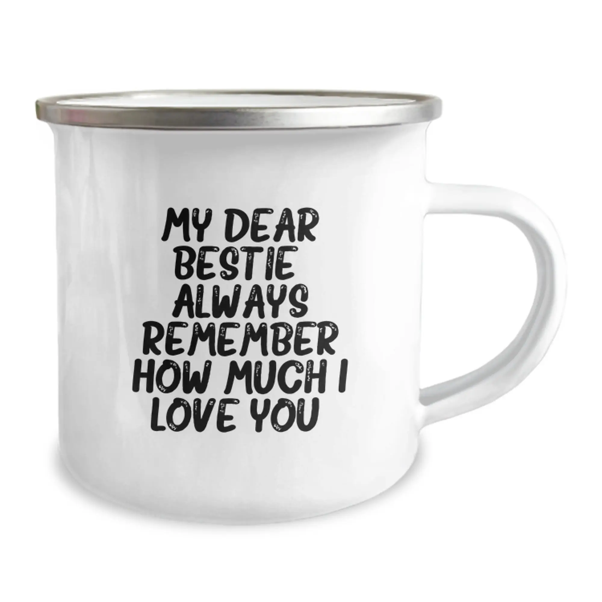 Funny Bestie Gifts - Cute Camping Mug for Bestie - Graduation Unique Gifts from Bestie to Bestie with Love Quote - Image 2