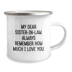 Funny Sister-in-law Gifts for Sister-in-law, Camping Mug with Inspirational Quote, Gifts from Men, Women, Friends, Family, Unique Mother's Day Unique Gifts for Sisters - Image 2