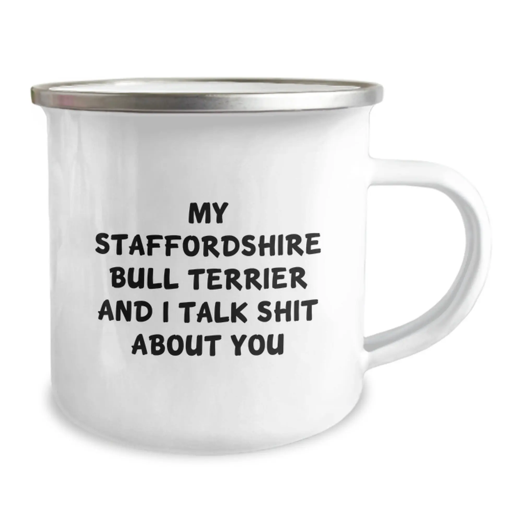 Staffordshire Bull Terrier Keepsake Camping Mug for Him Graduation Gift - Image 2