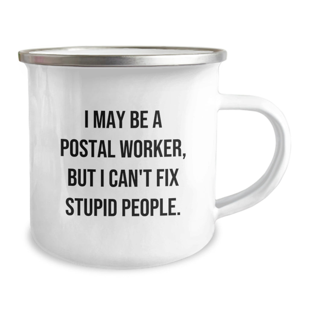 Christmas Gift for Her Humorous Postal Worker Camping Mug Present - Image 2