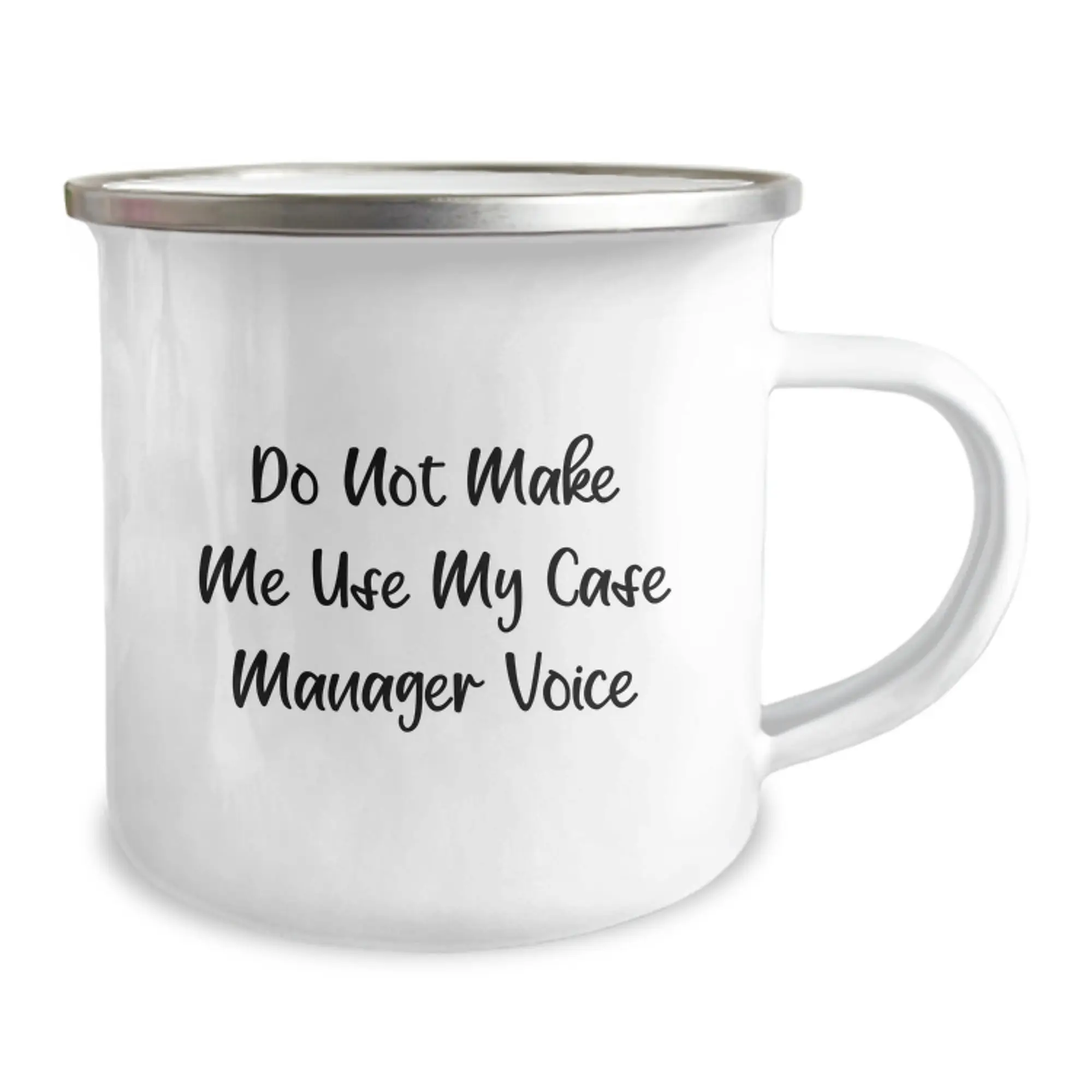 Birthday Gift for Her Camping Mug – Case Manager Voice Quote Present - Image 2