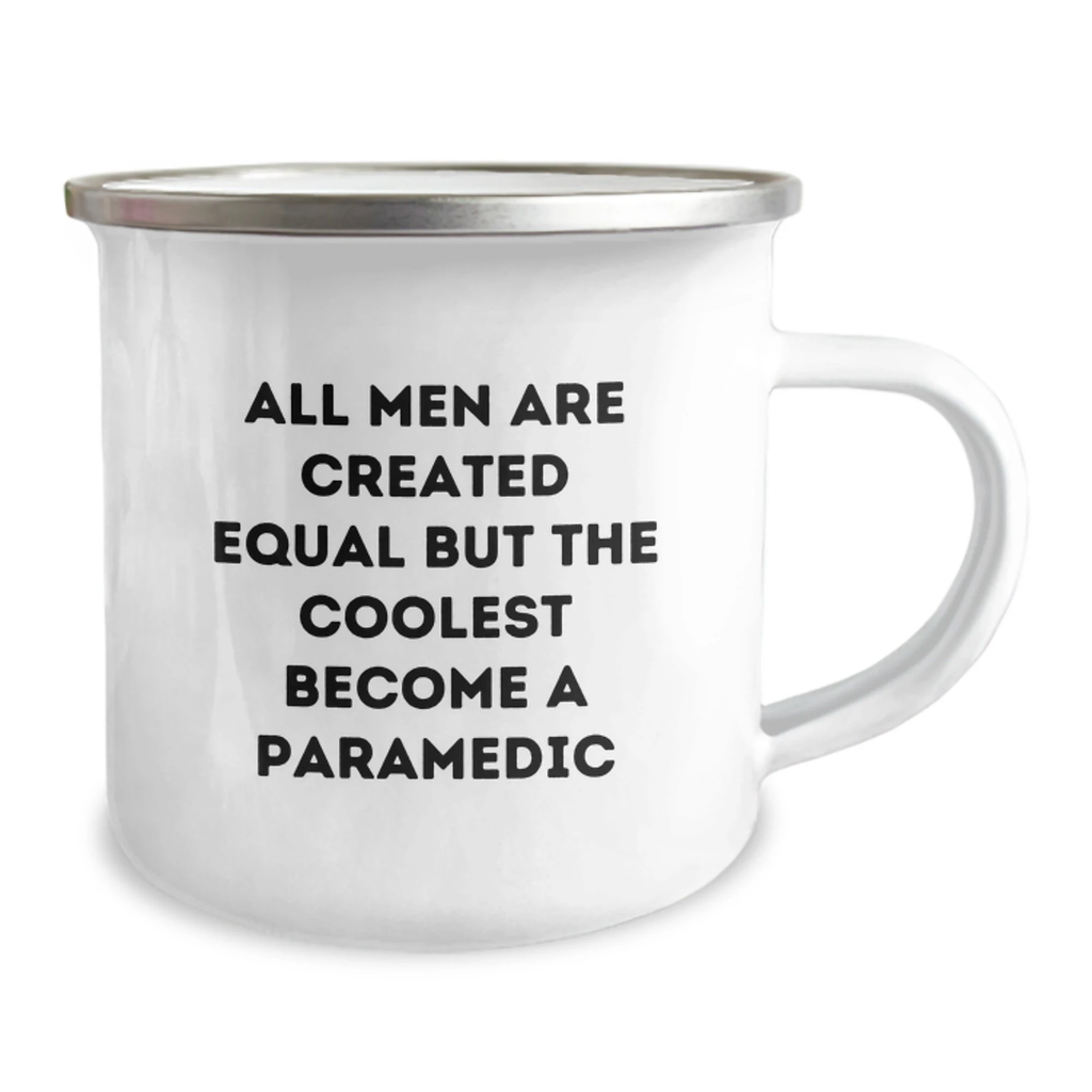 Gifts for Her - Funny Rescue Worker Quote Camping Mug for Men, Unique Mother's Day Unique Gifts from Family, Friends, or Coworkers, 12 oz Stainless Steel Enamel Finish - Image 2