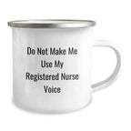 Funny Registered Nurse Gifts from Friends - 'Do Not Make Me Use My Registered Nurse Voice' Christmas Unique Gifts for Registered Nurse
