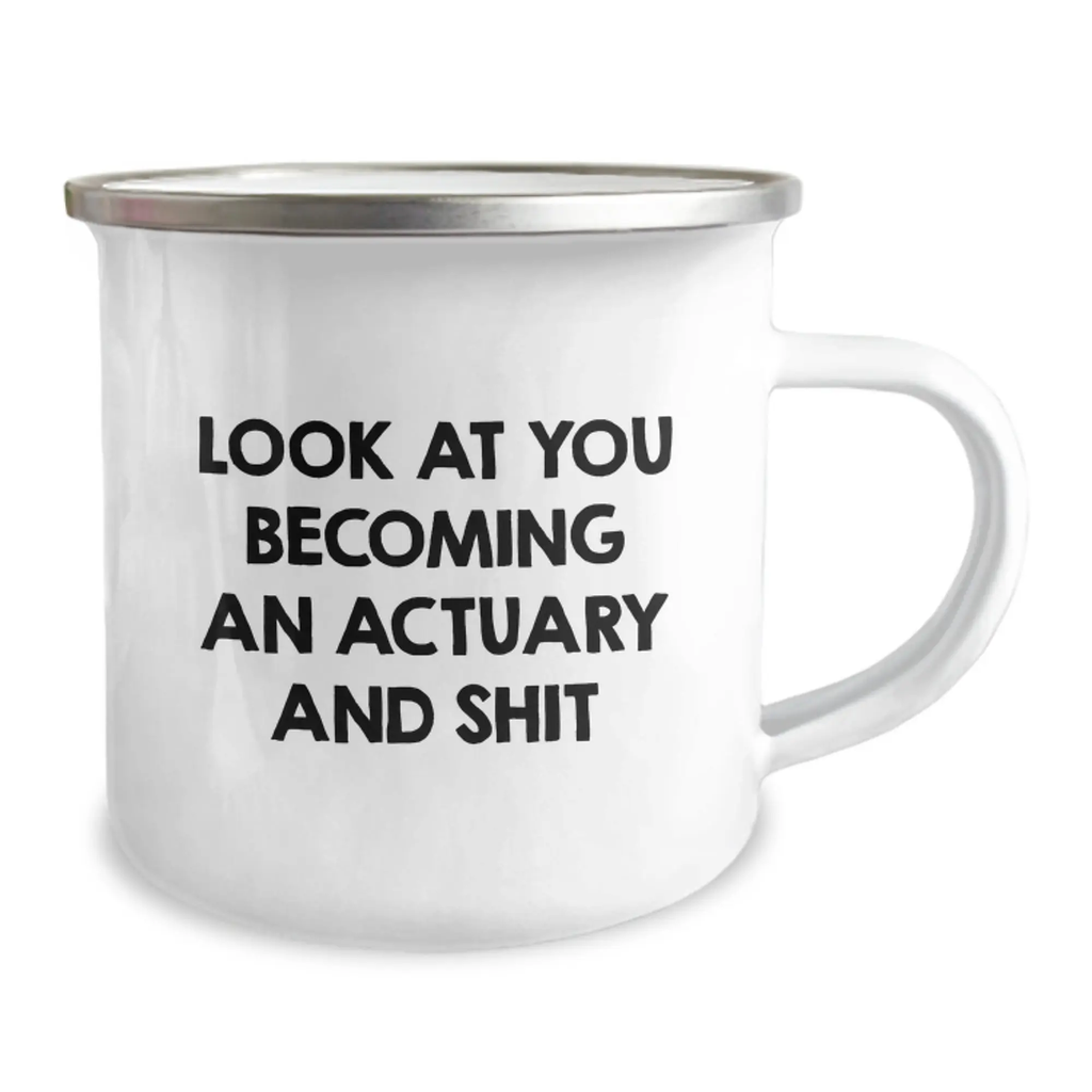 Playful Actuary Camping Mug Birthday Novelty Gift for Friends - Image 2