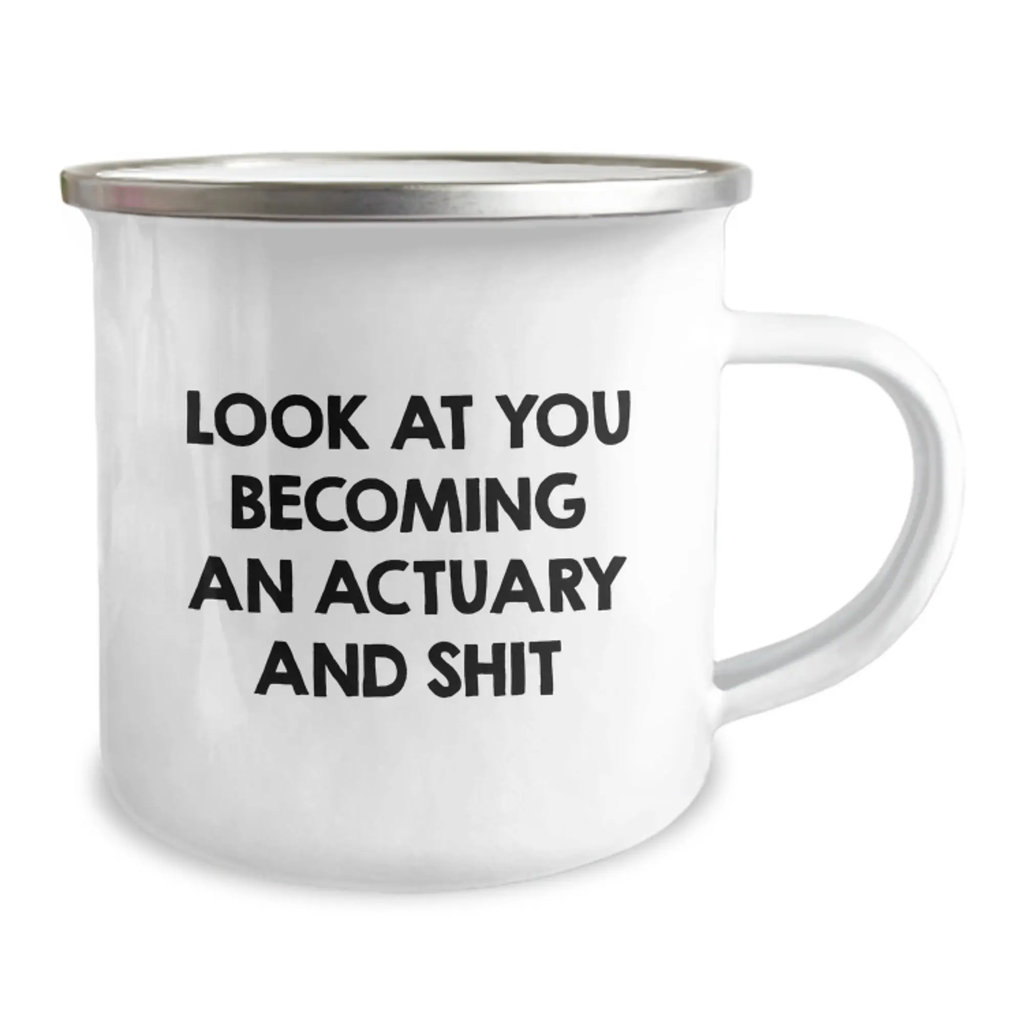 Playful Actuary Camping Mug Birthday Novelty Gift for Friends - Image 2