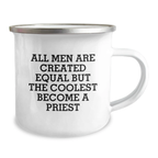 Funny Priest Gifts for Men, Unique Camping Mug for Priest, Funny Quote Gifts from Men to Priest on Mother's Day - Image 2