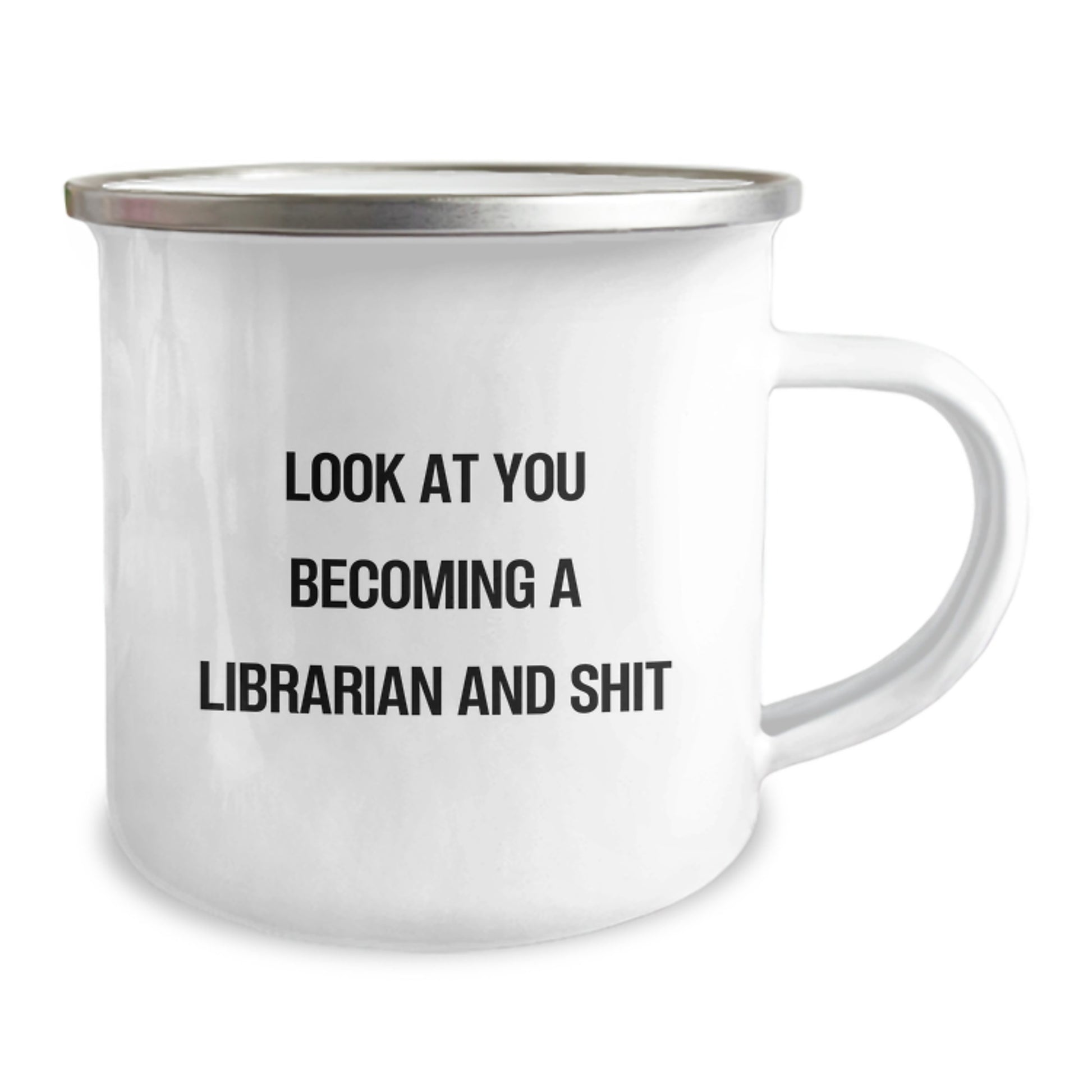 Funny Librarian Gifts from Friends - 'Look At You Becoming A Librarian And Shit' Quote on Birthday Unique Gifts for Librarian - Image 2