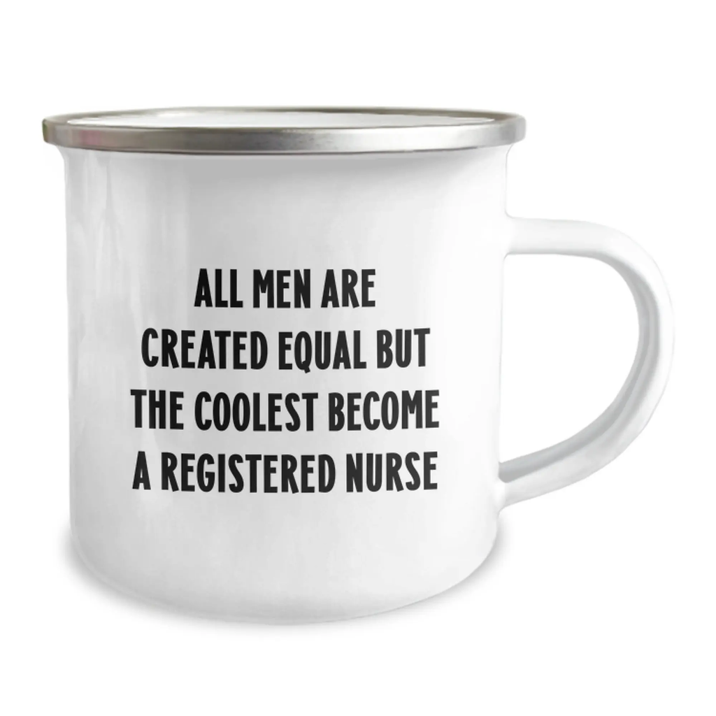 Humorous Registered Nurse Camping Mug Novelty Birthday Gift for Friends - Image 2