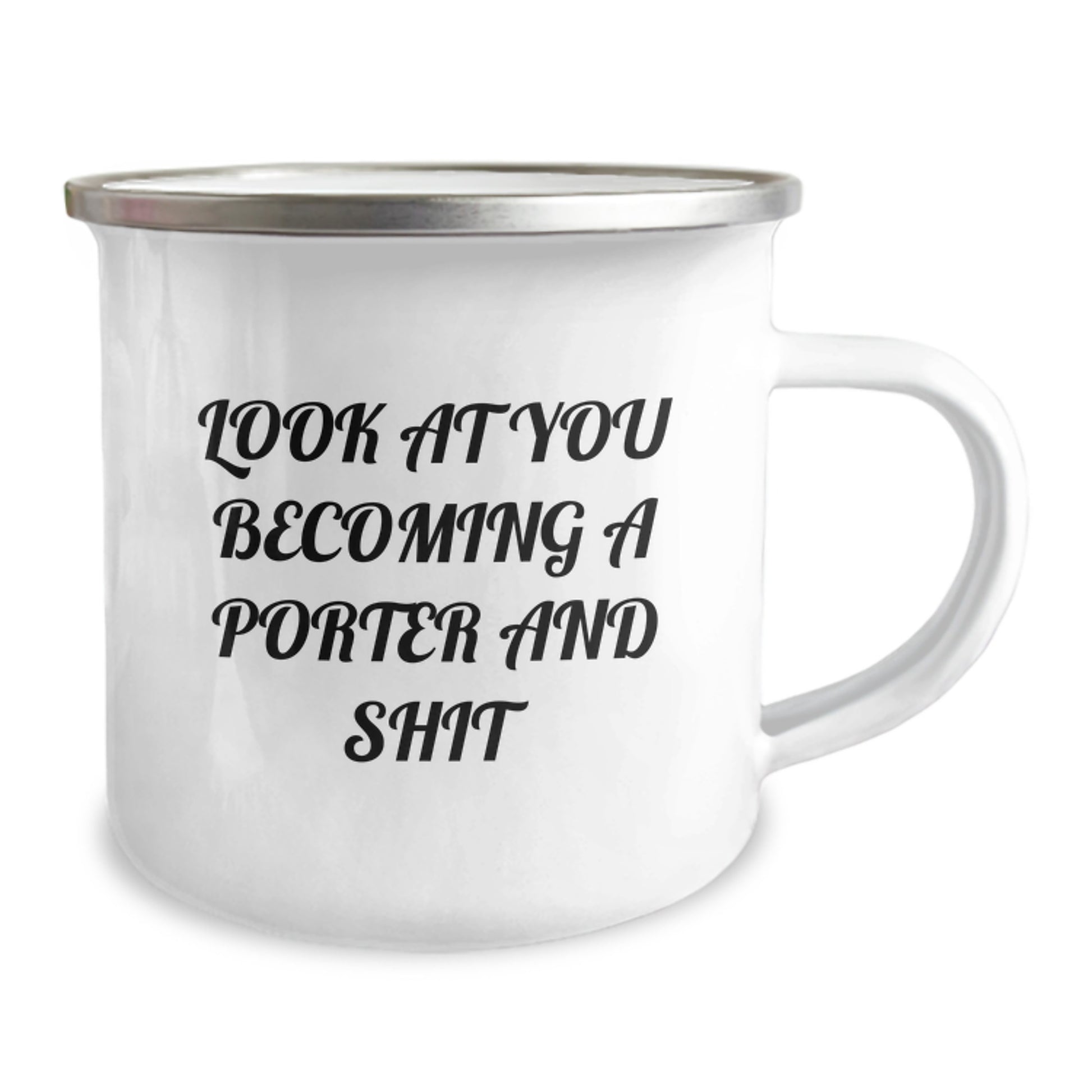 Funny Porter Gifts from Friends, Unique Birthday Unique Gifts for Him, Look at You Becoming a Porter, Funny Camping Mug - Image 2