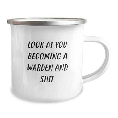 Funny Warden Gifts from Friends - Unique Camping Mug for Warden Lovers, Christmas Unique Gifts for Men Women Family - Image 2