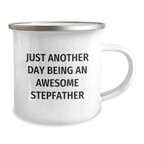 Funny Stepfather Gifts for Stepfather - Funny Quote about Being an Awesome Stepdad, Camping Mug for Men, Graduation Unique Gifts from Family - Image 2