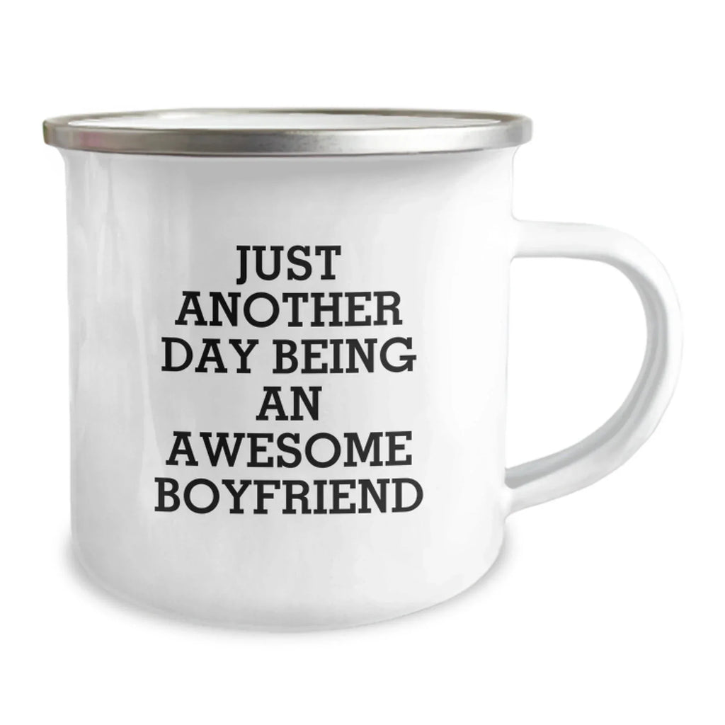 Funny Sweetheart Gifts from Men - Christmas Unique Gifts for Sweetheart - Just Another Day Being An Awesome Sweetheart Camping Mug