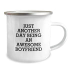 Funny Sweetheart Gifts from Men - Christmas Unique Gifts for Sweetheart - Just Another Day Being An Awesome Sweetheart Camping Mug