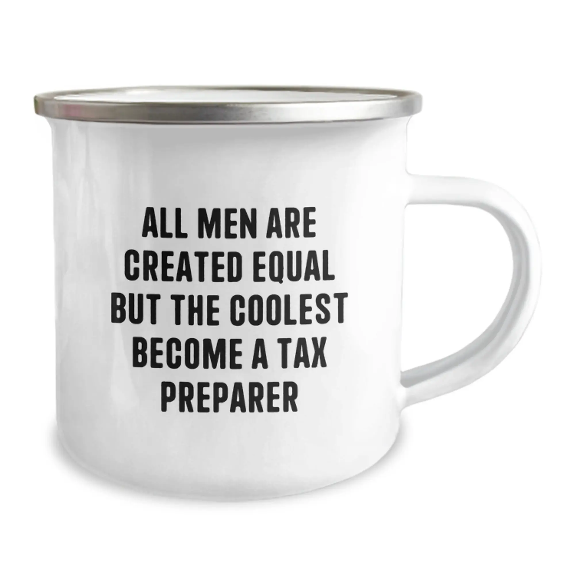 Funny Tax Preparer Gifts from Friends, Unique Camping Mug for Tax Preparer Guys, Perfect Graduation Unique Gifts with Coolest Become A Tax Preparer Quote - Image 2