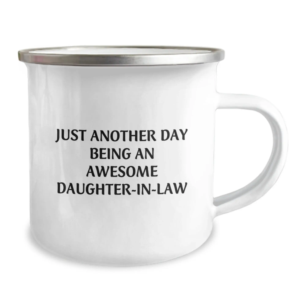 Birthday Gift for Her Daughter-in-law Camping Mug Present with Quote - Image 2