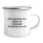Birthday Gift for Her Daughter-in-law Camping Mug Present with Quote - Image 2
