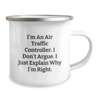 Funny Air Traffic Controller Gifts from Friends, Unique Christmas Unique Gifts for Air Traffic Controller, Inspirational Camping Mug