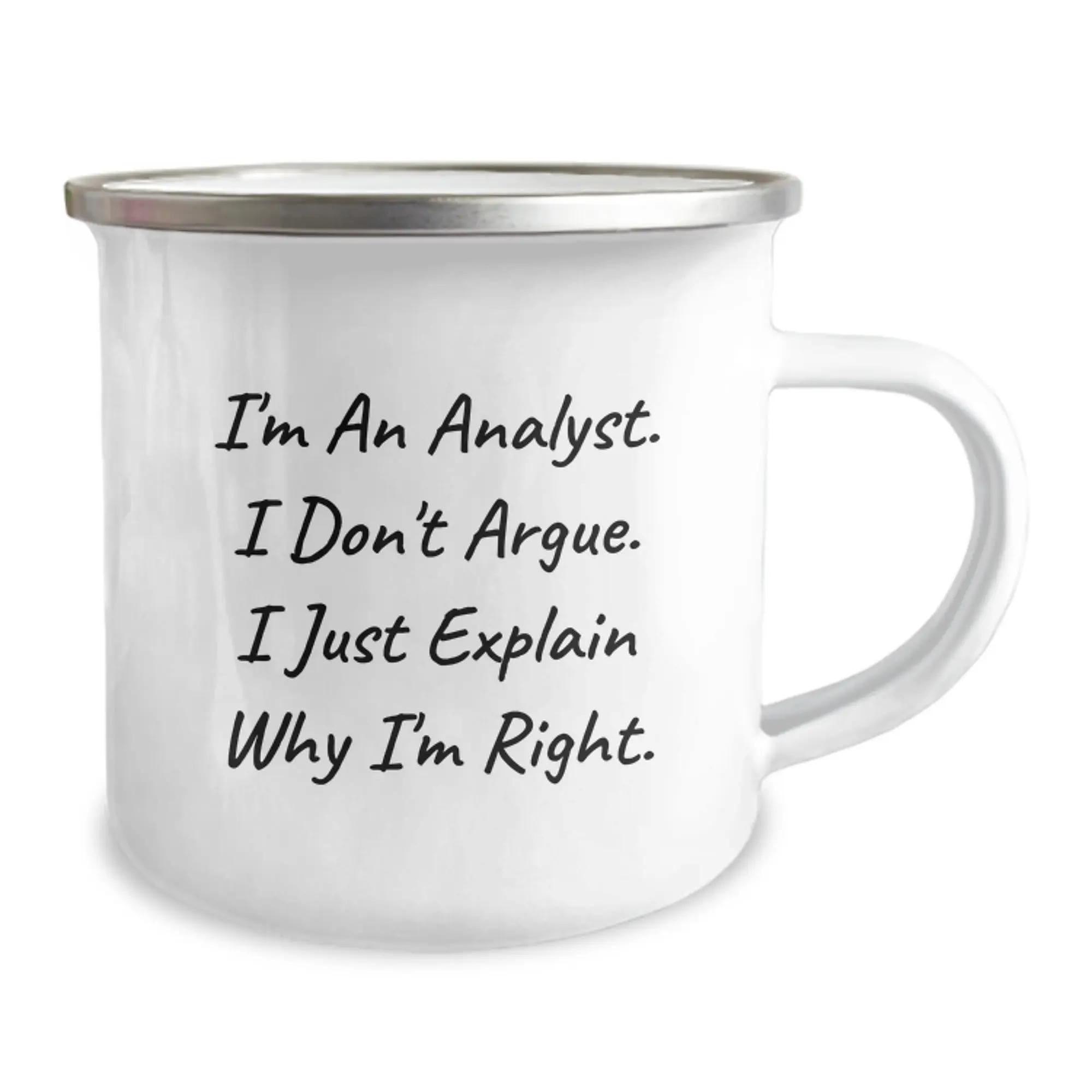 Funny Analyst Quotes, Mother's Day Unique Gifts for Analyst, Camping Mug for Men, Women, Friends, Coworkers, Family, from Men, Women, Friends, Coworkers, Family - Image 2