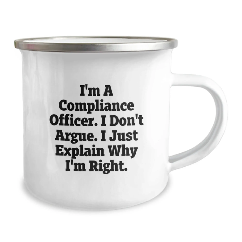 Compliance Officer Gifts from Friends, Funny Camping Mug for Compliance Officer Men, Graduation Unique Gifts - Image 2