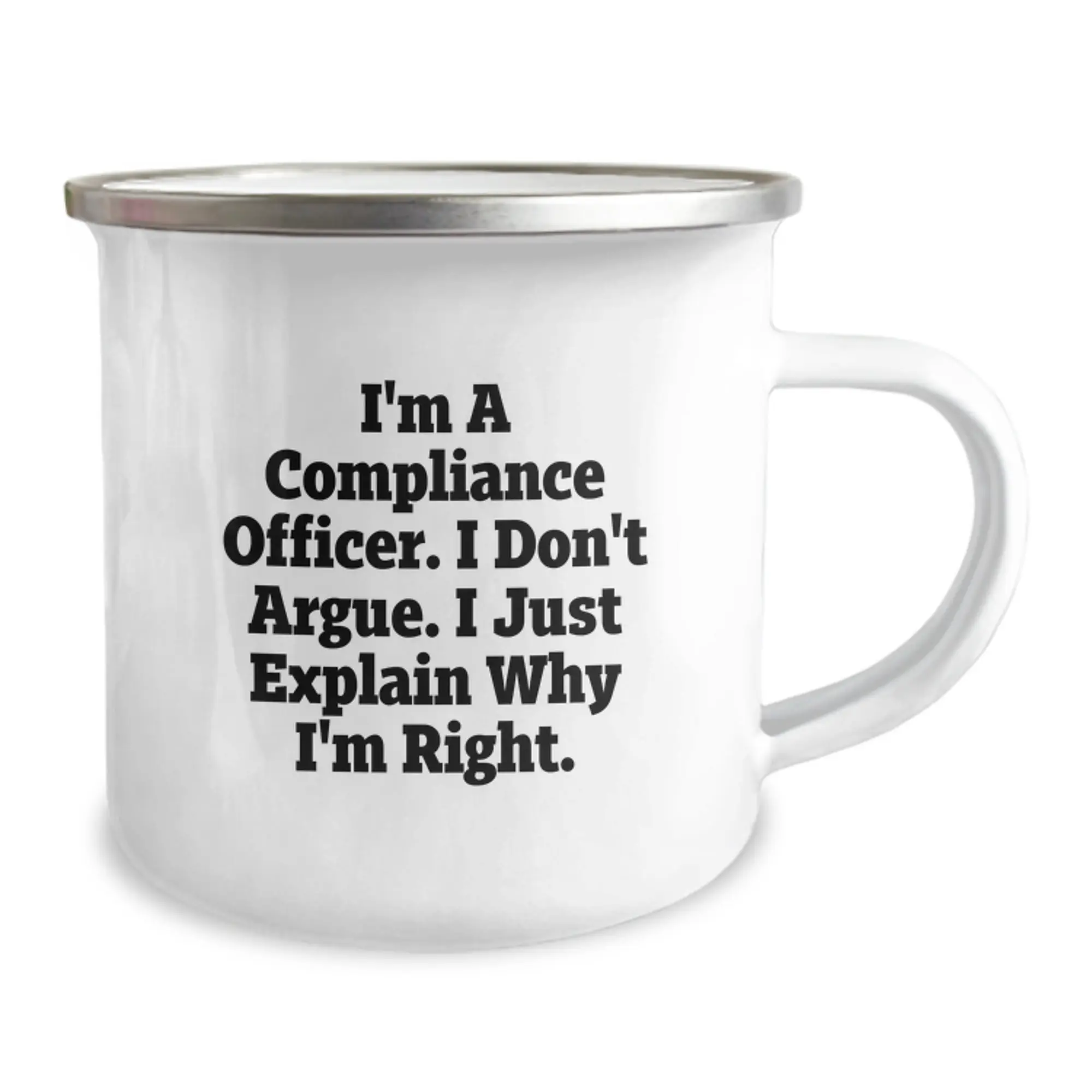 Compliance Officer Gifts from Friends, Funny Camping Mug for Compliance Officer Men, Graduation Unique Gifts - Image 2