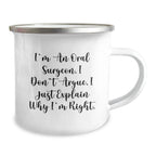 Funny Oral Surgeon Mugs Gifts from Men to Family, Unique Christmas Unique Gifts for Oral Surgeon, Camping Mug Quote I'm An Oral Surgeon