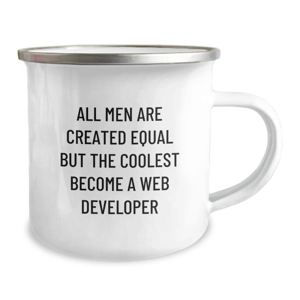 Funny Web Developer Gifts for Men, Unique Camping Mugs with Inspirational Quote, Gifts from Family, Father's Day Unique Gift Ideas for Web Developer Dad - Image 2