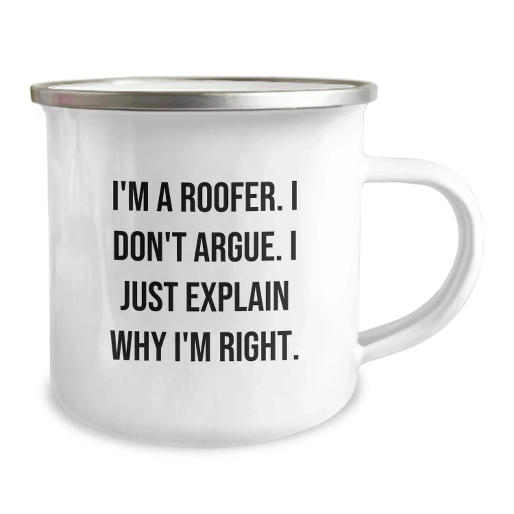 Funny Roofer Gifts from Men to Friends with Unique Christmas Unique Gifts for Roofer Camping Mug