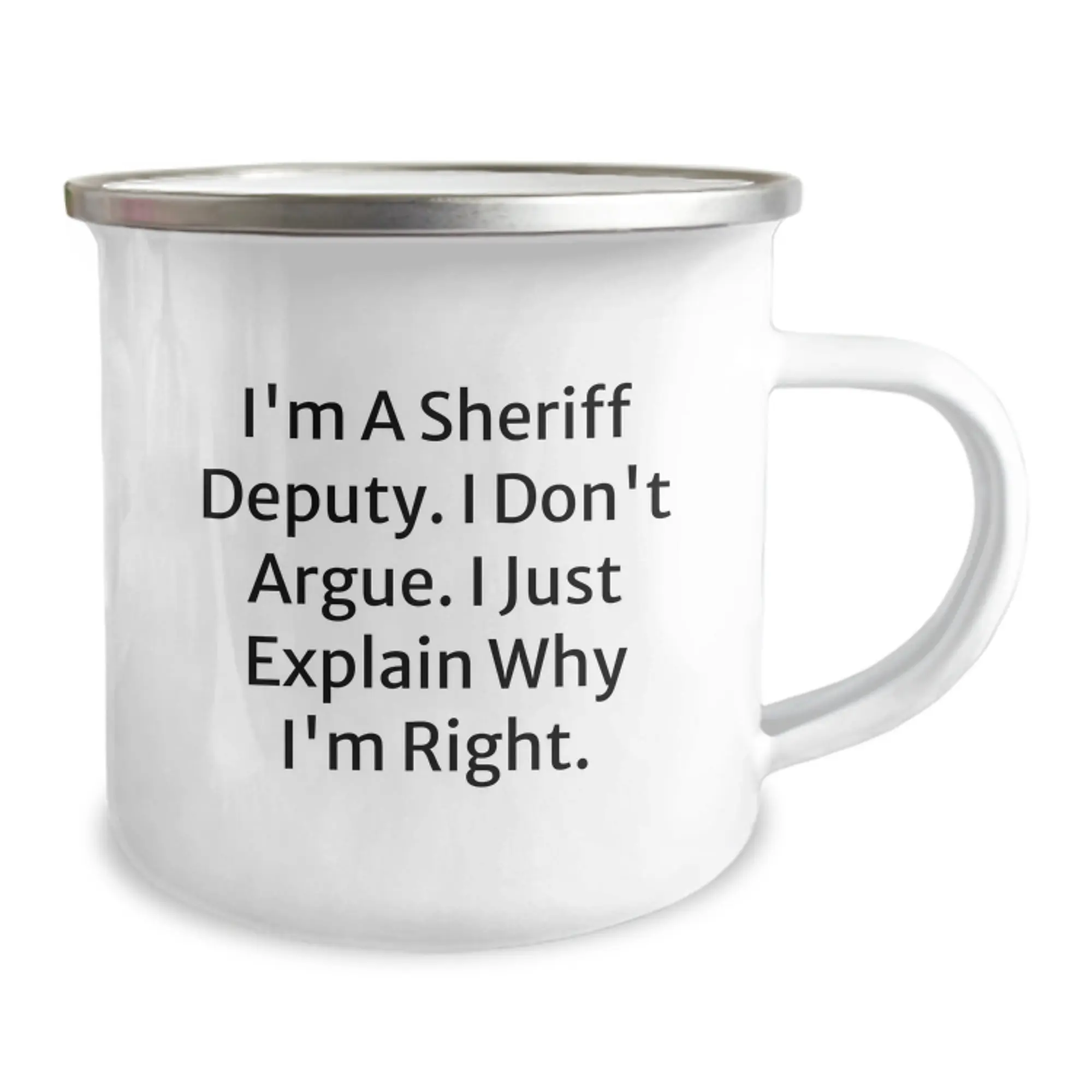 Birthday Gift Sheriff Deputy Camping Mug for Her – Present Keepsake - Image 2