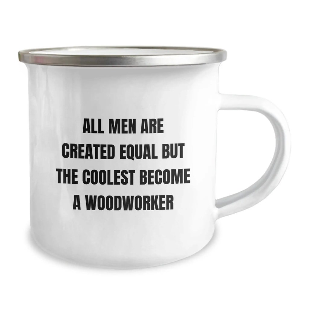 Woodworker Keepsake Camping Mug for Him Stainless Steel Graduation Gift - Image 2