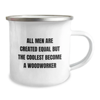 Woodworker Keepsake Camping Mug for Him Stainless Steel Graduation Gift - Image 2