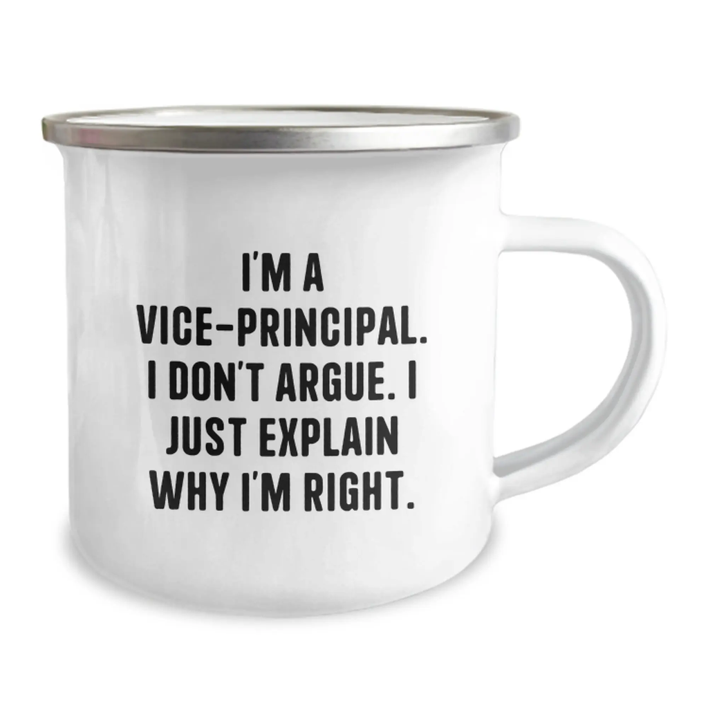Funny Vice-principal Gifts from Friends, Vice-principal Birthday Unique Gifts, Vice-principal Camping Mug for Vice-principal - Image 2