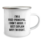 Funny Vice-principal Gifts from Friends, Vice-principal Birthday Unique Gifts, Vice-principal Camping Mug for Vice-principal - Image 2