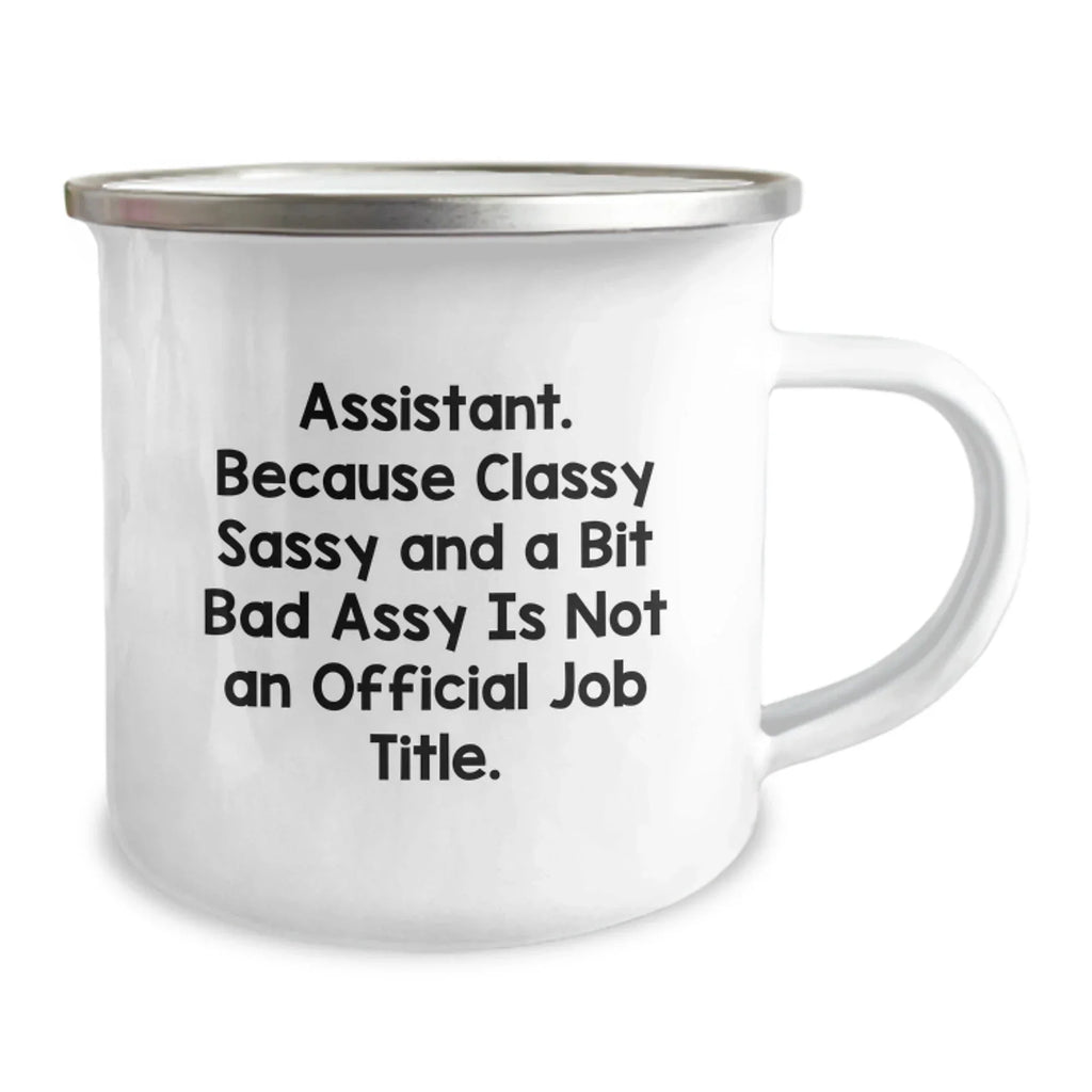 Funny Assistant Gifts for Men, Unique Camping Mug for Assistant, Christmas Unique Gifts