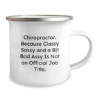 Chiropractor Gifts from Friends for Chiropractor Men Funny Quote, Graduation Unique Gifts for Chiropractor, Camping Mug for Chiropractor - Image 2