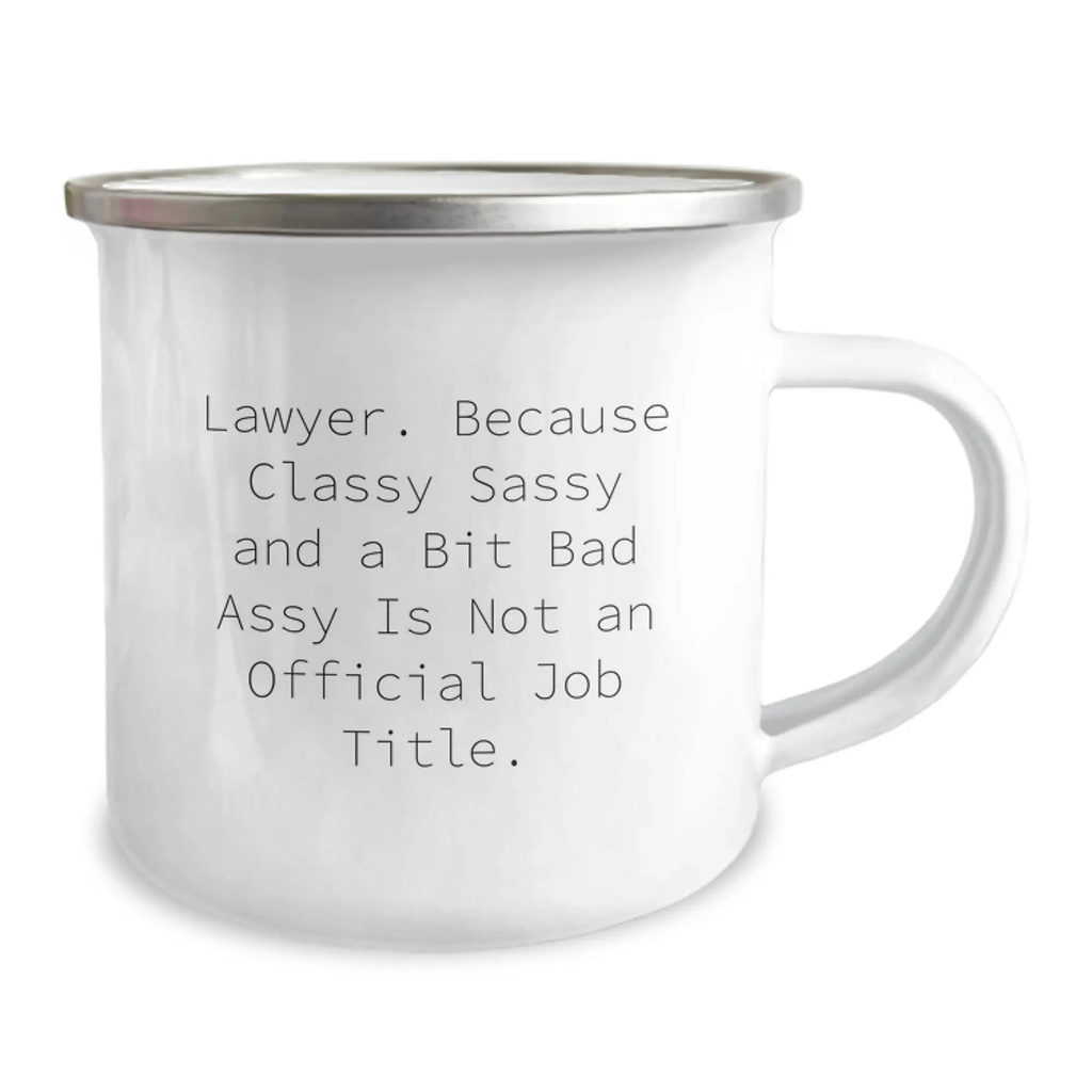 Lawyer Keepsake Camping Mug for Him Birthday Gift Boldly Chic - Image 2