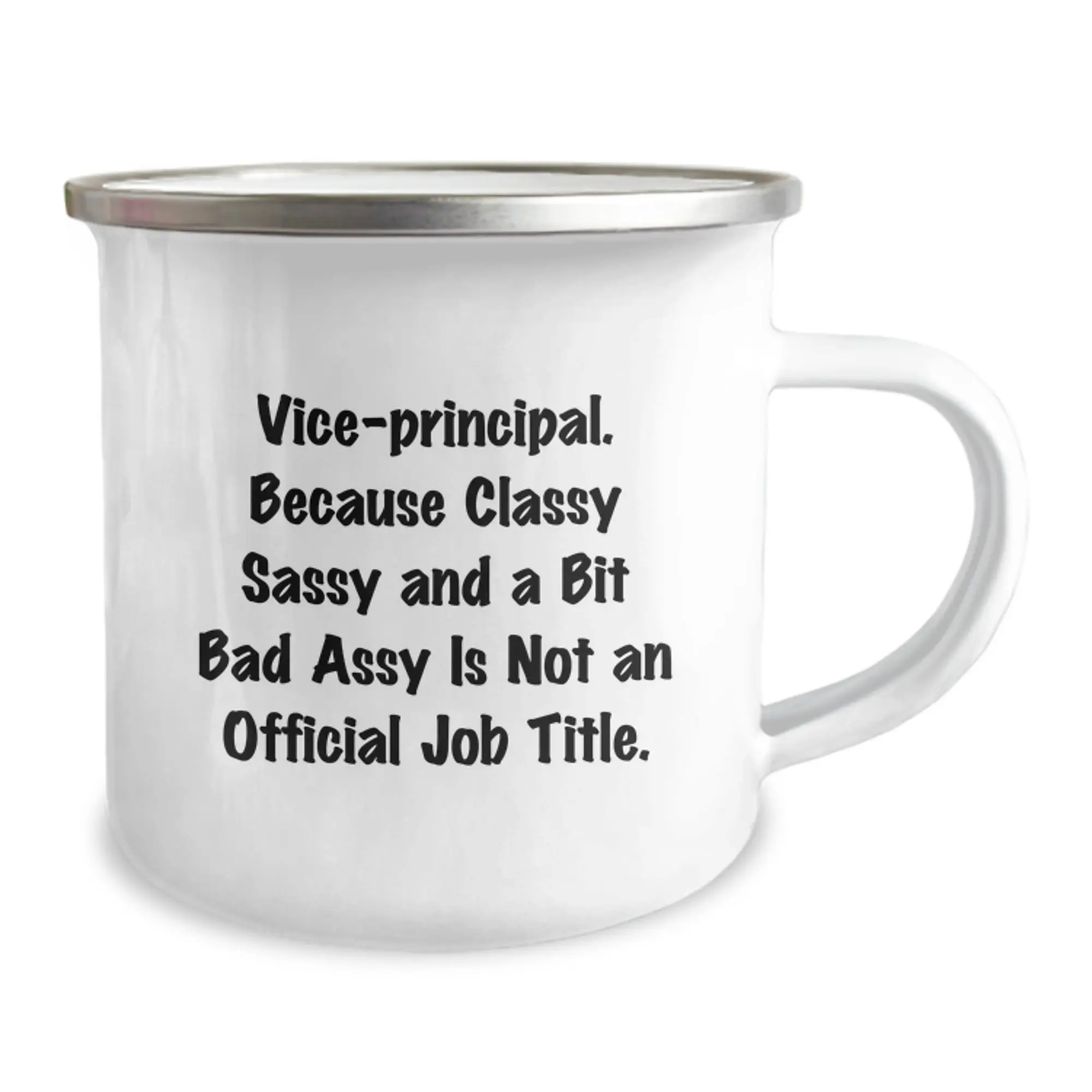 Funny Vice-principal Gifts, Enamel Camping Mug for Vice-principal Men, Perfect Graduation Unique Gifts from Friends - Image 2
