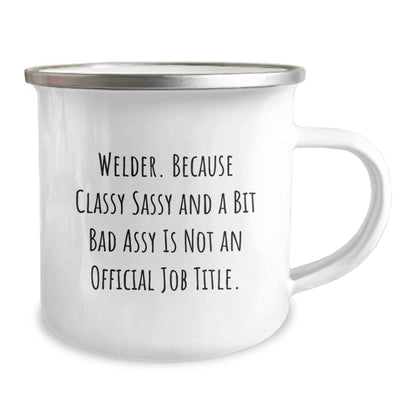 Funny Welder Gifts from Friends for Welder Men Camping Mug - Unique Christmas Unique Gifts for Men - Image 2