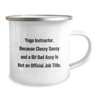 Birthday Gift Yoga Instructor Camping Mug for Her Present - Image 2