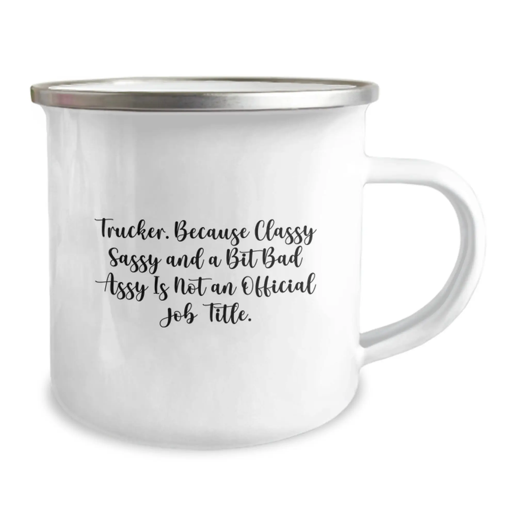 Funny Trucker Gifts from Family - Unique Trucker Camping Mug for Men, Trucker Graduation Unique Gifts for Trucker Friends and Family - Image 2