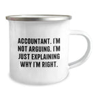 Funny Accountant Gifts for Men, Christmas Unique Presents from Friends, Accountant Sarcasm Mug I'm Not Arguing I'm Just Explaining