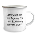 Cute Attendant Gifts for Mom Funny Camping Mug Explaining Why I'm Right - Gifts from Family - Image 2