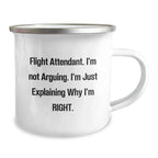 Funny Flight Attendant Gifts from Friends for Flight Attendant - Camping Mug - Christmas Unique Ideas