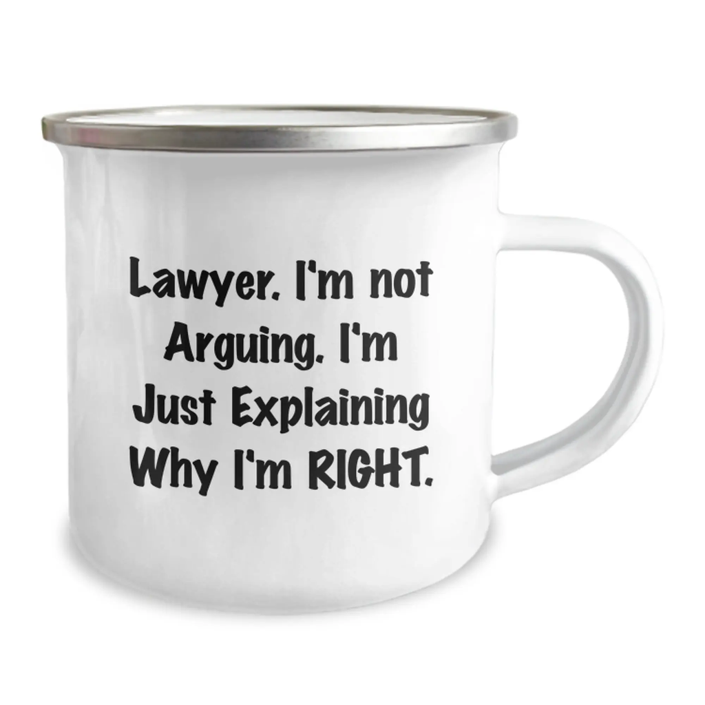 For Him Keepsake Birthday Gift Lawyer Mug – I'm Not Arguing Today - Image 2