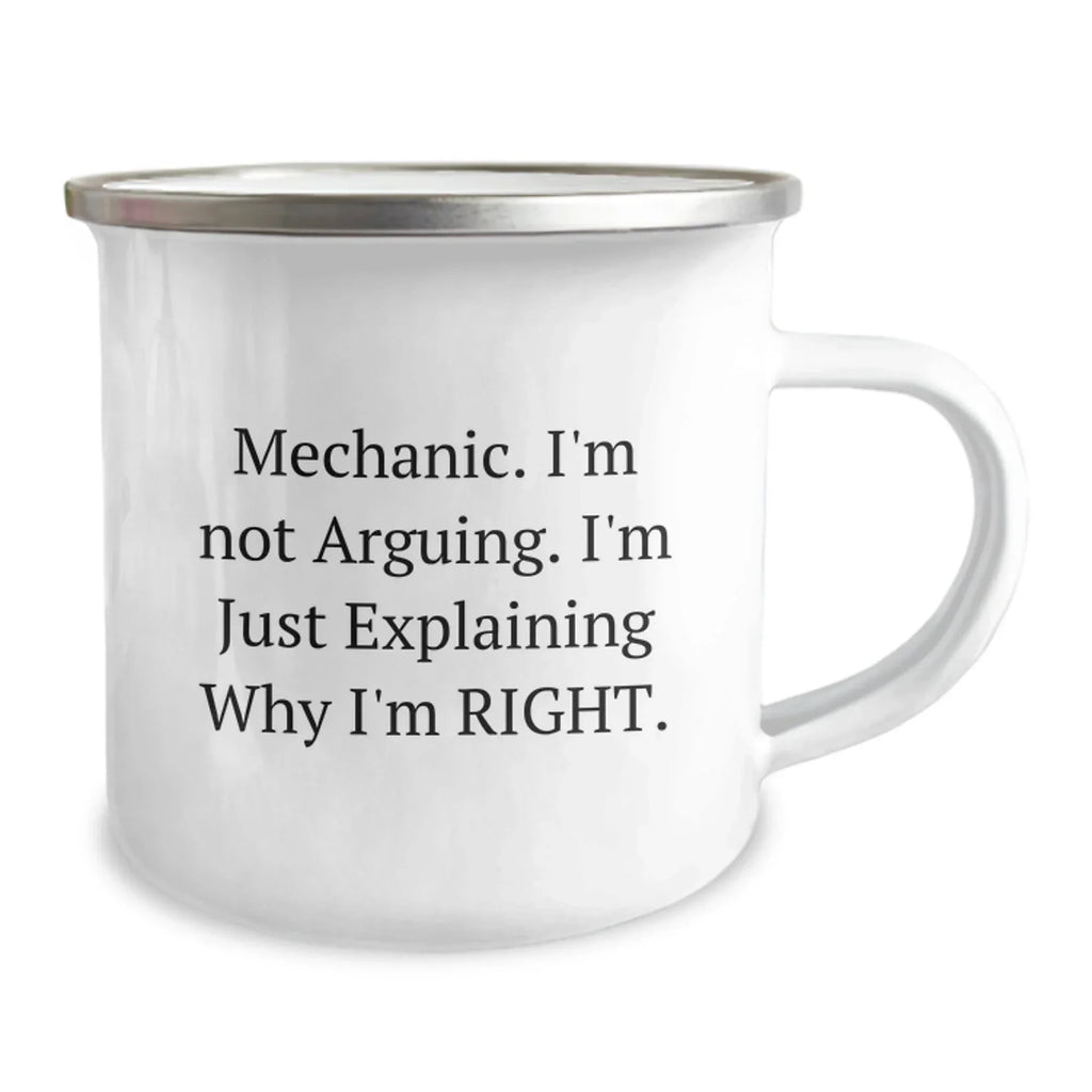 Funny Mechanic Gifts, Perfect for Mechanic Friends and Family - Camping Mug, Mechanic Humor, Christmas Unique Gifts from Men, for Men