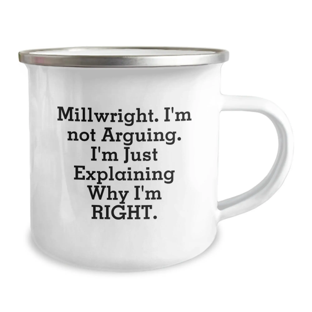 Millwright Keepsake Camping Mug for Him Stainless Steel Birthday Gift - Image 2