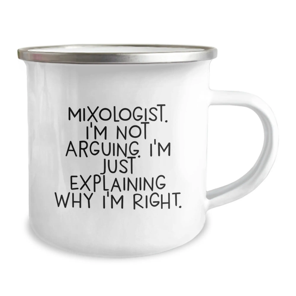 Mixologist Keepsake 12oz Stainless Camping Mug for Him Birthday Gift - Image 2