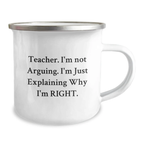 Birthday Gift Teacher Camping Mug for Her Present – Funny Quote Keepsake - Image 2