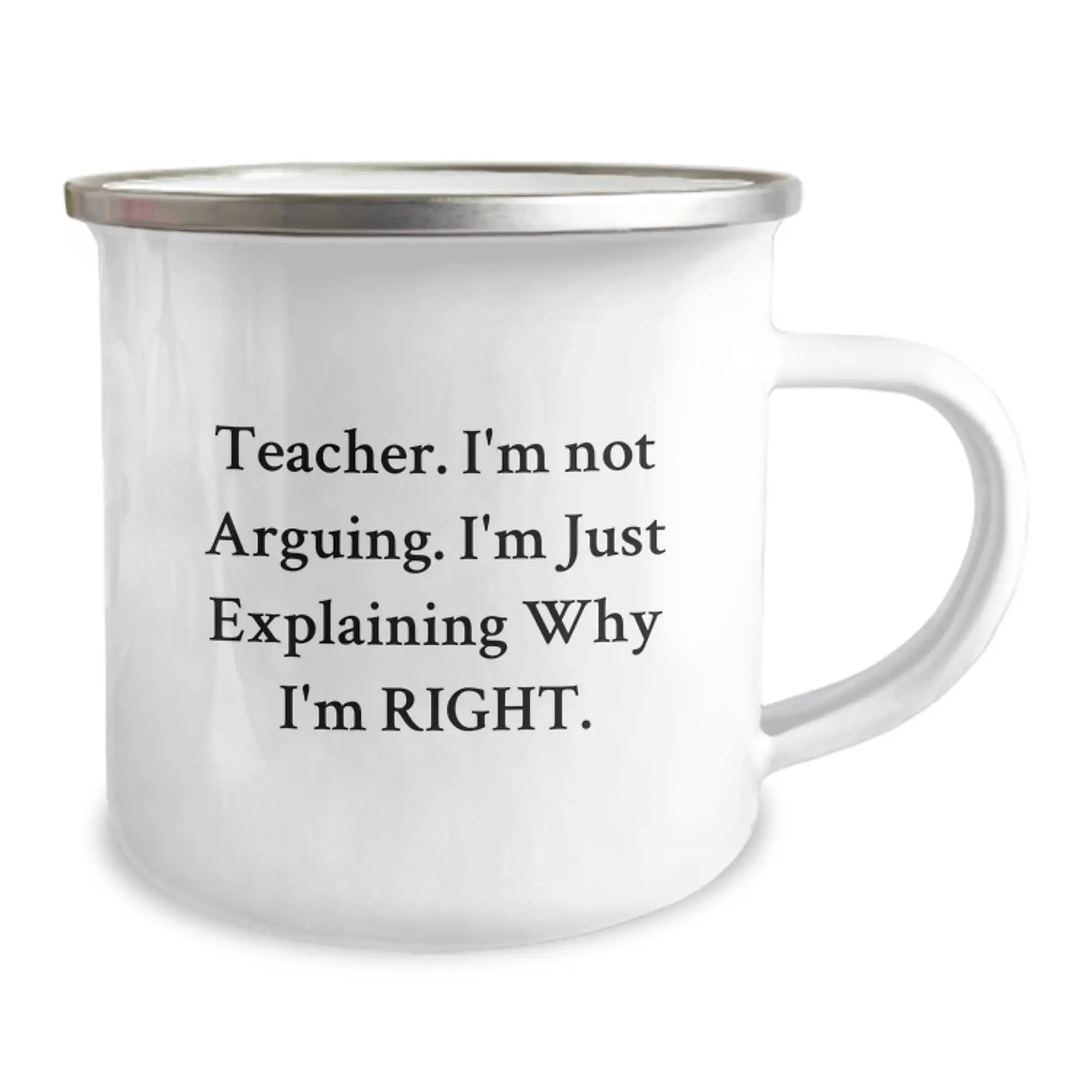 Birthday Gift Teacher Camping Mug for Her Present – Funny Quote Keepsake - Image 2
