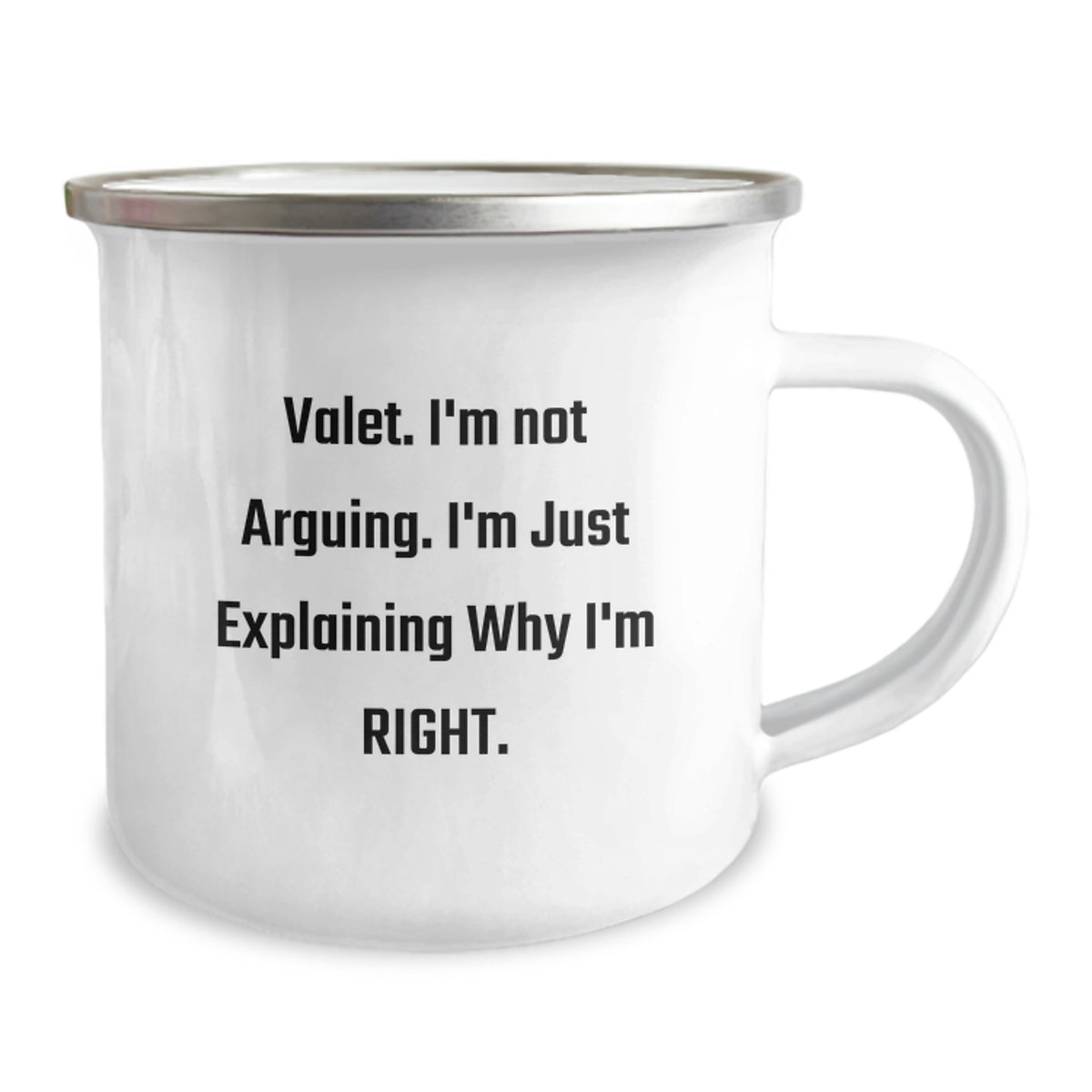 Christmas Gift for Her - Valet Quote Present Camping Mug - Image 2